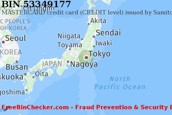 53349177 MASTERCARD credit Japan JP BIN List
