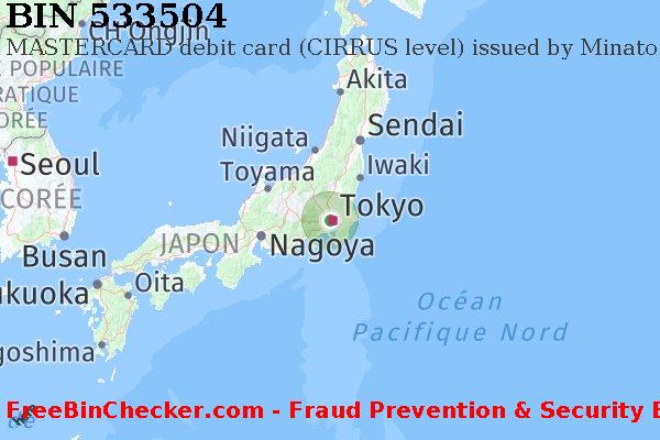 533504 MASTERCARD debit Japan JP BIN Liste 