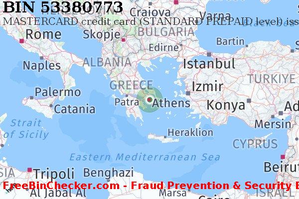53380773 MASTERCARD credit Greece GR BIN 목록