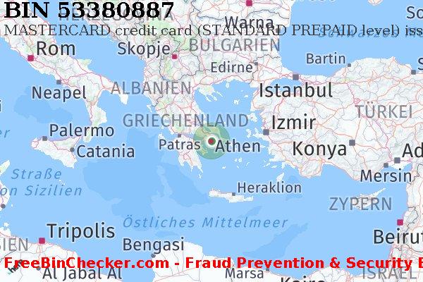 53380887 MASTERCARD credit Greece GR BIN-Liste
