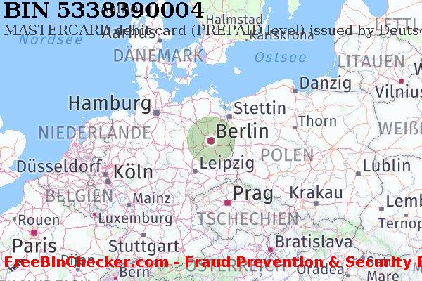 5338390004 MASTERCARD debit Germany DE BIN-Liste