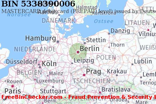 5338390006 MASTERCARD debit Germany DE BIN-Liste