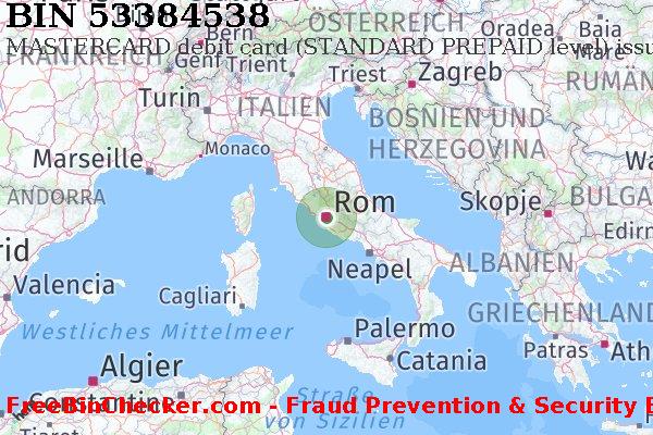53384538 MASTERCARD debit Italy IT BIN-Liste