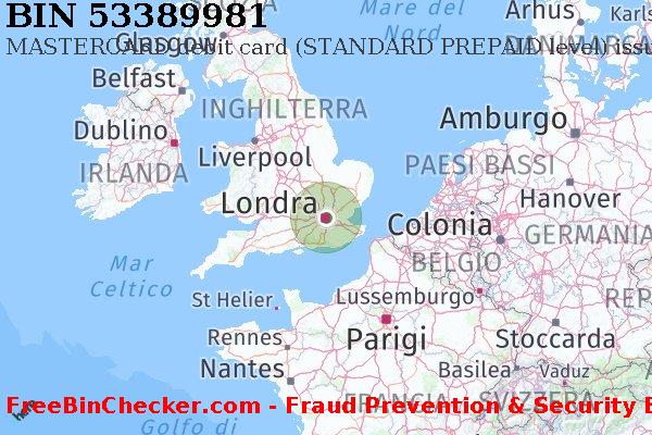 53389981 MASTERCARD debit United Kingdom GB Lista BIN