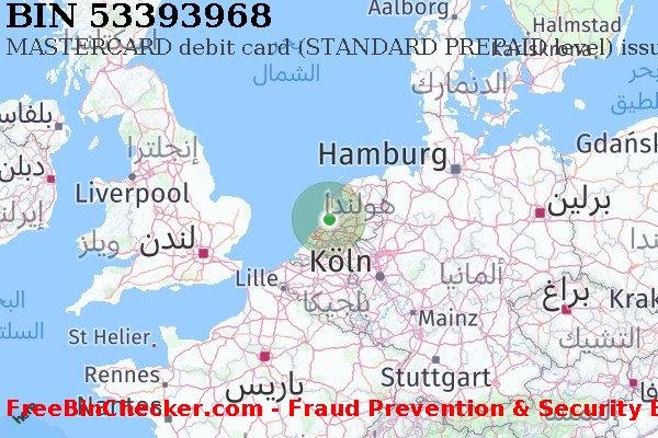 53393968 MASTERCARD debit The Netherlands NL قائمة BIN