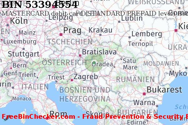 53394554 MASTERCARD debit Hungary HU BIN-Liste