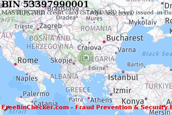 53397990001 MASTERCARD credit Bulgaria BG BIN List