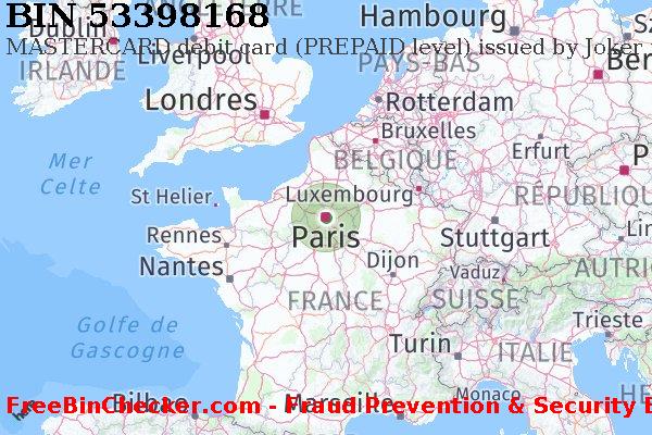 53398168 MASTERCARD debit France FR BIN Liste 