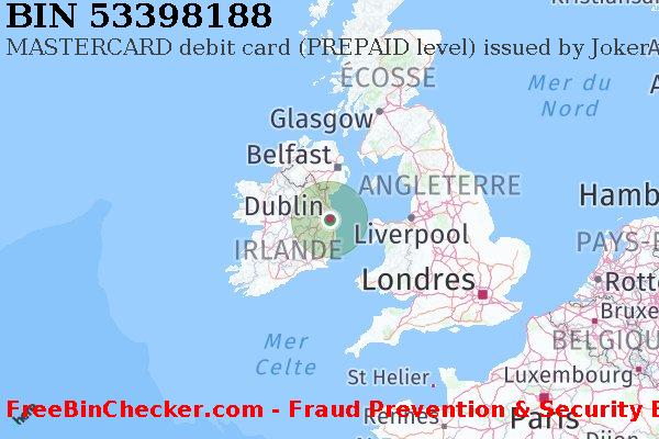 53398188 MASTERCARD debit Ireland IE BIN Liste 