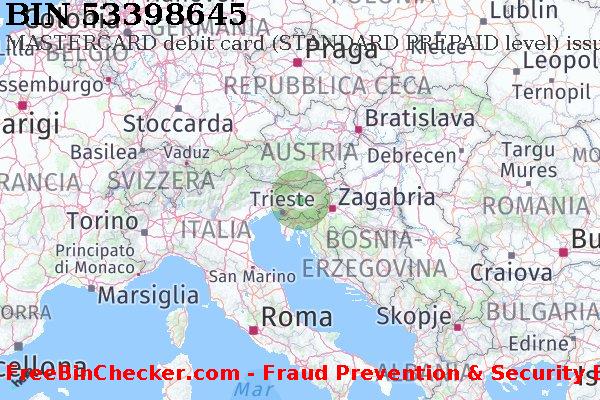 53398645 MASTERCARD debit Slovenia SI Lista BIN