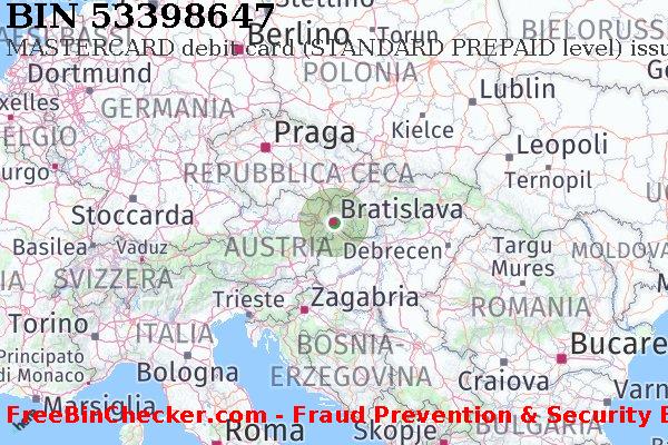 53398647 MASTERCARD debit Slovakia (Slovak Republic) SK Lista BIN