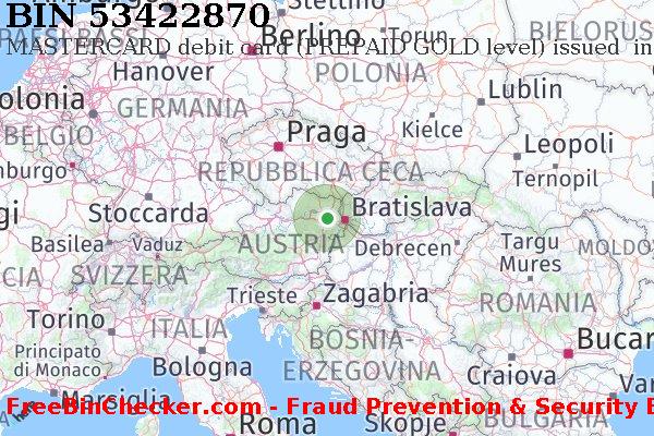 53422870 MASTERCARD debit Austria AT Lista BIN