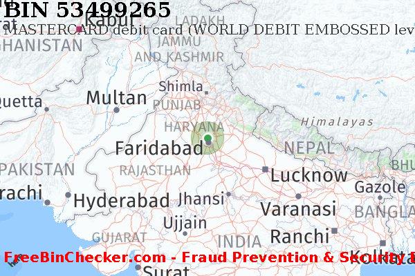 53499265 MASTERCARD debit India IN বিন তালিকা