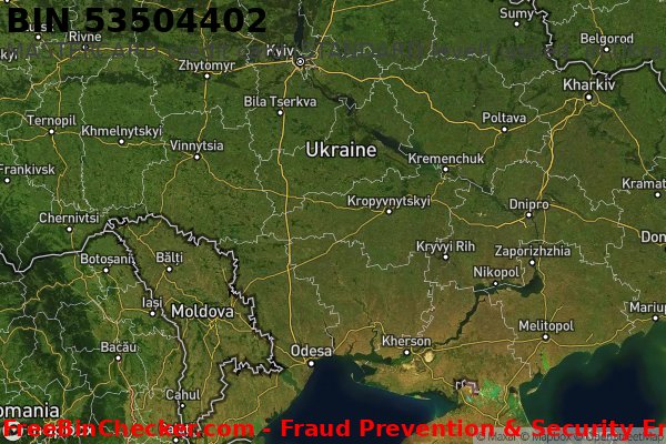 53504402 MASTERCARD credit Ukraine UA BIN List