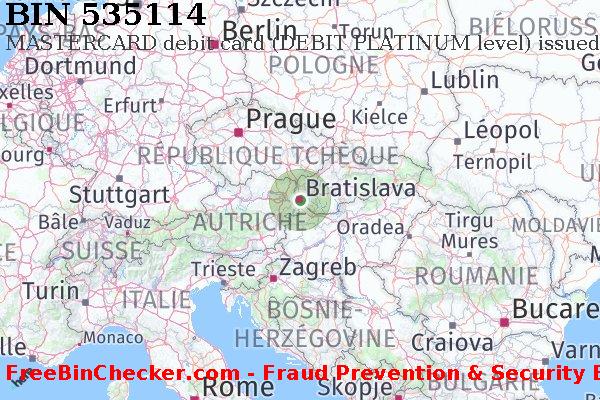 535114 MASTERCARD debit Slovakia (Slovak Republic) SK BIN Liste 