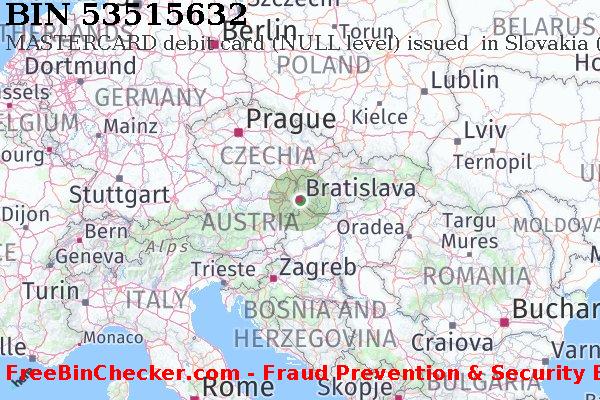 53515632 MASTERCARD debit Slovakia (Slovak Republic) SK BIN Lijst