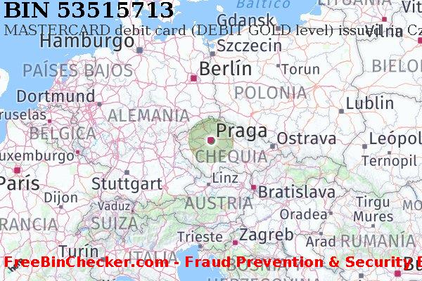 53515713 MASTERCARD debit Czech Republic CZ Lista de BIN