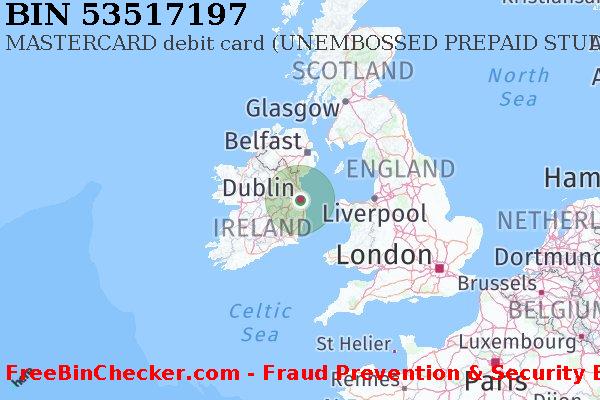 53517197 MASTERCARD debit Ireland IE BIN List