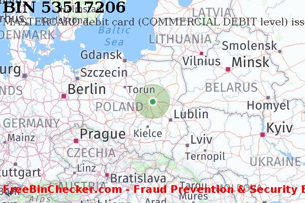 53517206 MASTERCARD debit Poland PL BIN Danh sách