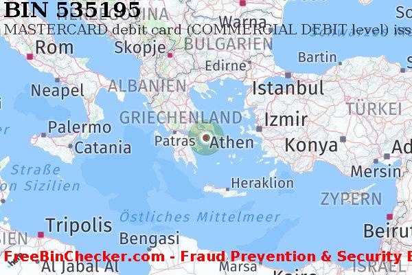 535195 MASTERCARD debit Greece GR BIN-Liste