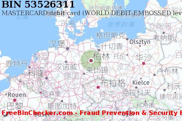 53526311 MASTERCARD debit Germany DE BIN列表