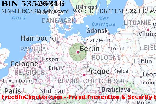 53526316 MASTERCARD debit Germany DE BIN Liste 