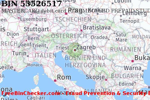 53526517 MASTERCARD debit Croatia HR BIN-Liste