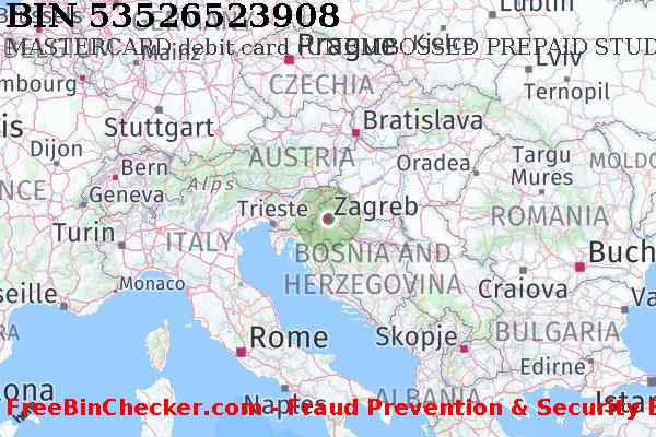 53526523908 MASTERCARD debit Croatia HR BIN List