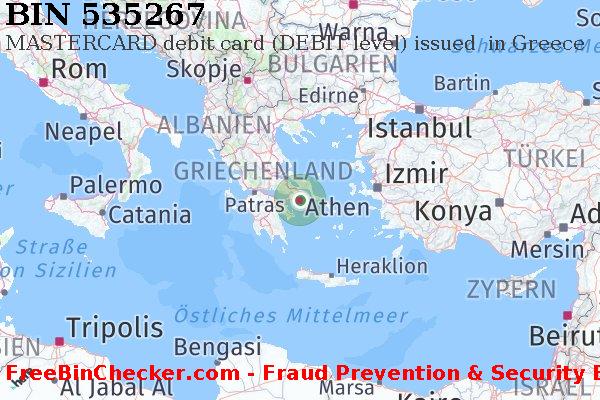 535267 MASTERCARD debit Greece GR BIN-Liste