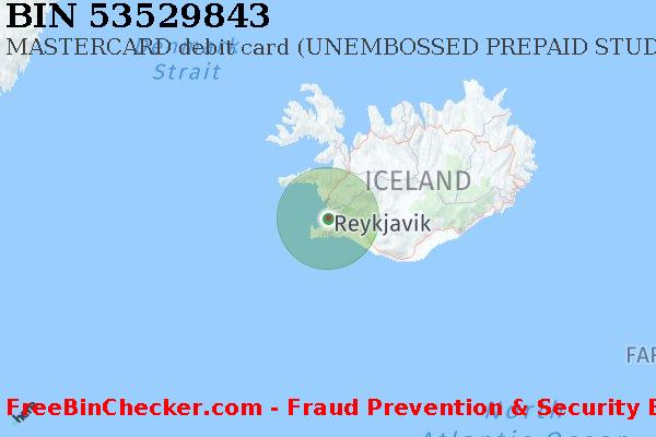 53529843 MASTERCARD debit Iceland IS BIN List