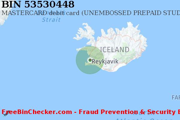 53530448 MASTERCARD debit Iceland IS BIN Dhaftar