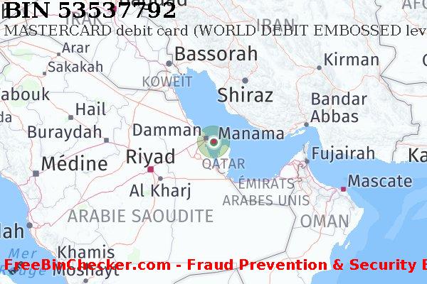 53537792 MASTERCARD debit Bahrain BH BIN Liste 