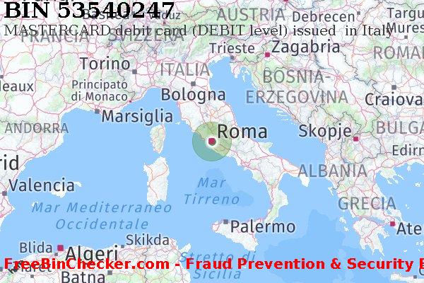 53540247 MASTERCARD debit Italy IT Lista BIN