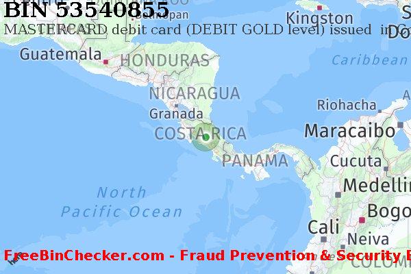53540855 MASTERCARD debit Costa Rica CR BIN List