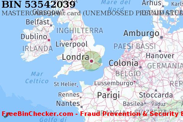 53542039 MASTERCARD debit United Kingdom GB Lista BIN