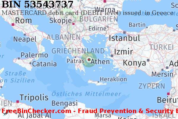 53543737 MASTERCARD debit Greece GR BIN-Liste