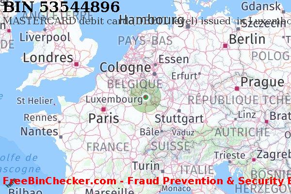 53544896 MASTERCARD debit Luxembourg LU BIN Liste 