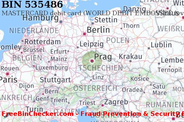535486 MASTERCARD debit Czech Republic CZ BIN-Liste
