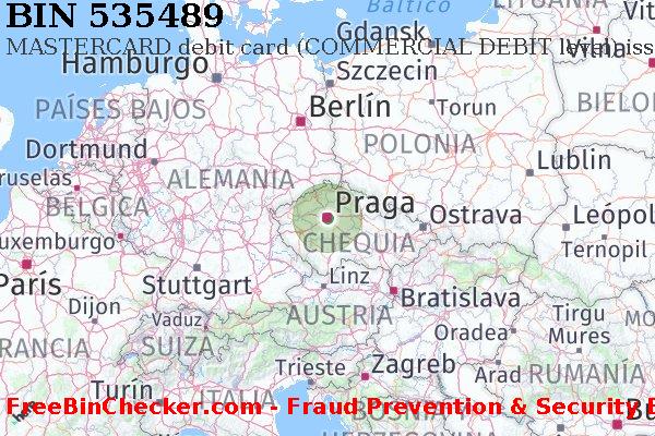 535489 MASTERCARD debit Czech Republic CZ Lista de BIN