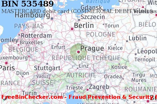 535489 MASTERCARD debit Czech Republic CZ BIN Liste 