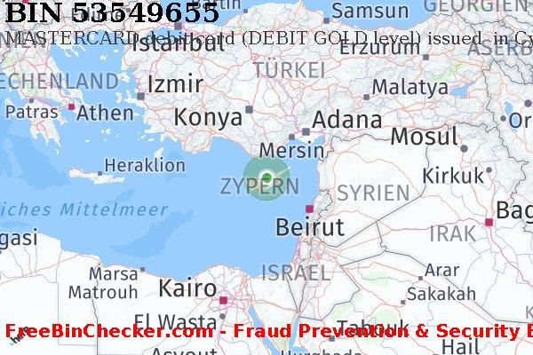 53549655 MASTERCARD debit Cyprus CY BIN-Liste