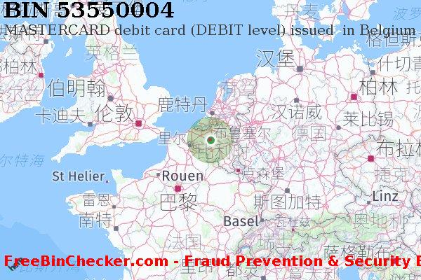 53550004 MASTERCARD debit Belgium BE BIN列表