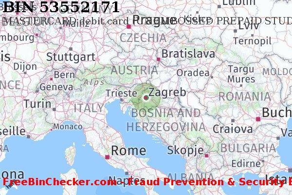 53552171 MASTERCARD debit Croatia HR BIN List