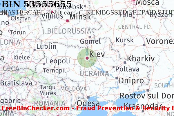 53555655 MASTERCARD debit Ukraine UA Lista BIN