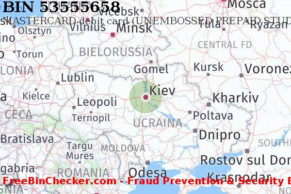 53555658 MASTERCARD debit Ukraine UA Lista BIN