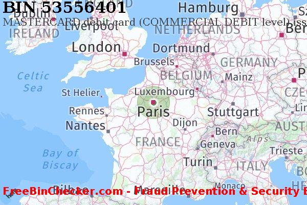 53556401 MASTERCARD debit France FR BIN List