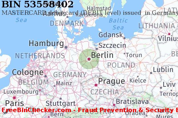 53558402 MASTERCARD debit Germany DE BIN Danh sách