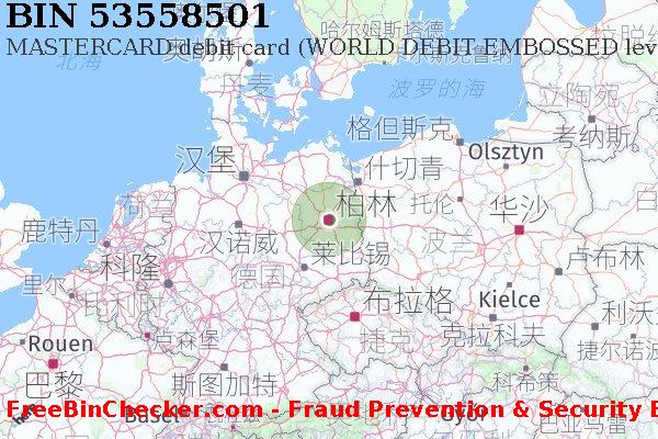 53558501 MASTERCARD debit Germany DE BIN列表