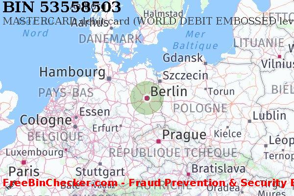 53558503 MASTERCARD debit Germany DE BIN Liste 