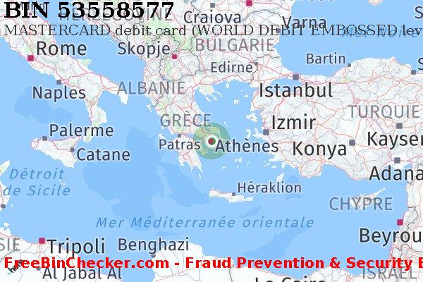53558577 MASTERCARD debit Greece GR BIN Liste 